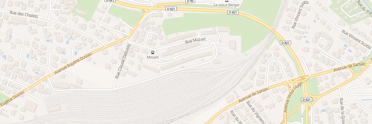 Plan du 59 Rue Mozart à Lourdes