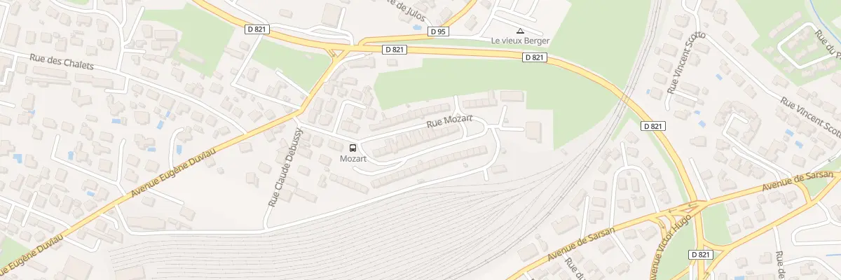 Plan du 24 Rue Mozart à Lourdes