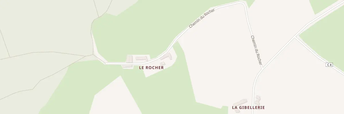 Plan du 1 Le Rocher à Pezé-le-Robert