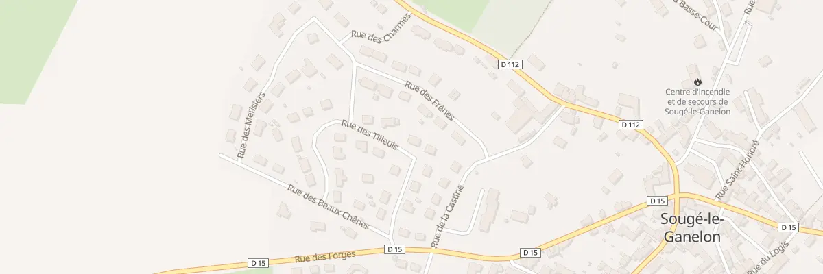 Plan du 12 Rue des Tilleuls à Sougé-le-Ganelon