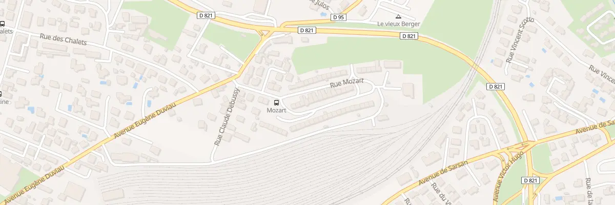 Plan du 16 Rue Mozart à Lourdes