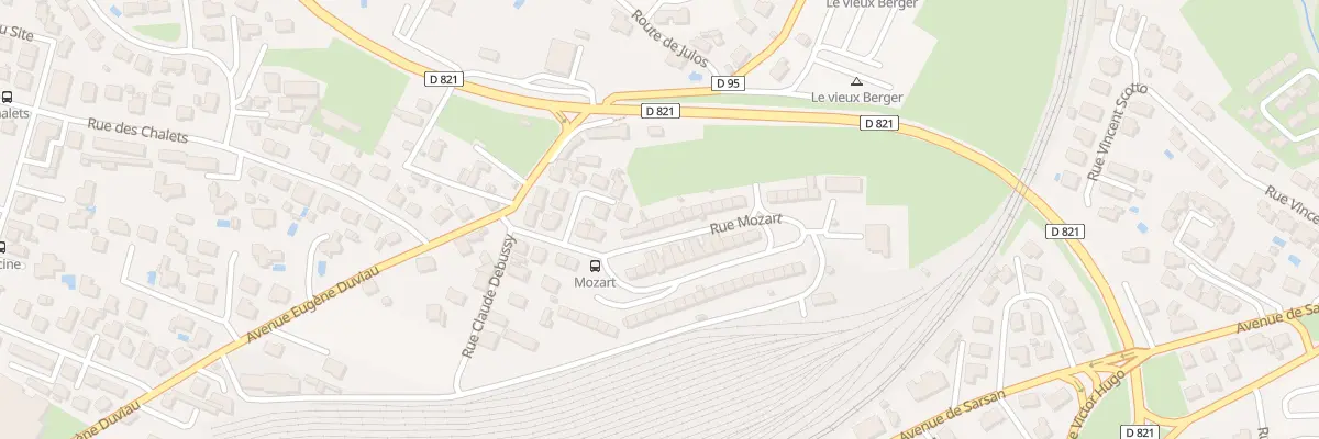 Plan du 11 Rue Mozart à Lourdes