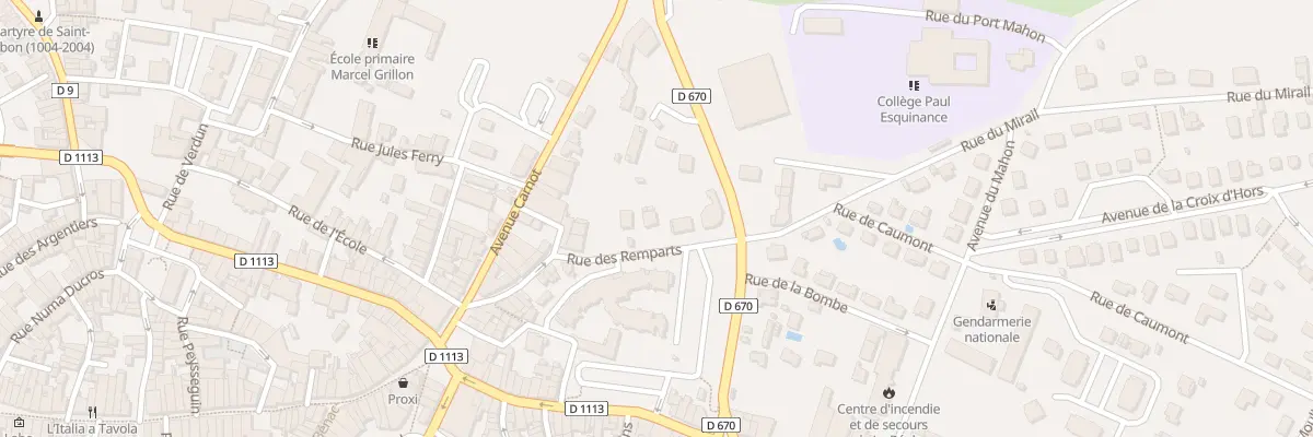 Plan du 12 Rue des Remparts à La Réole