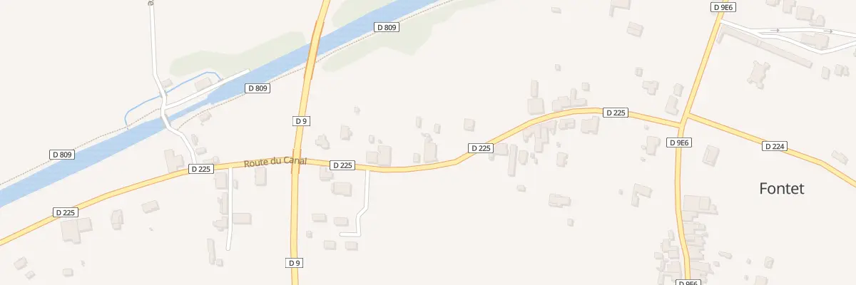 Plan du 300 Rte du Canal à Noaillac