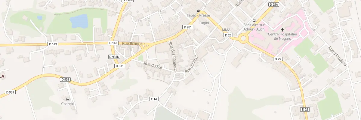 Plan du 7 Rue des Pénitents à Nogaro