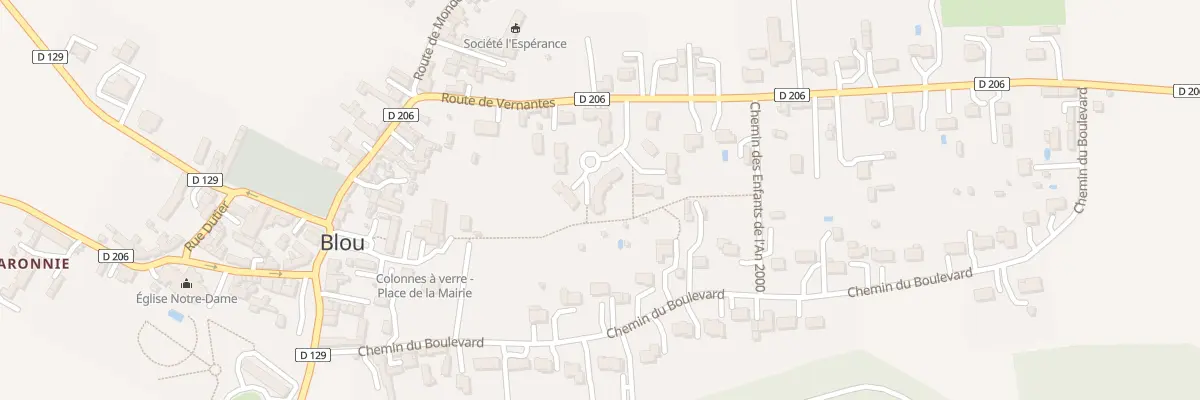 Plan du 5 Rue des Chataigniers à Blou