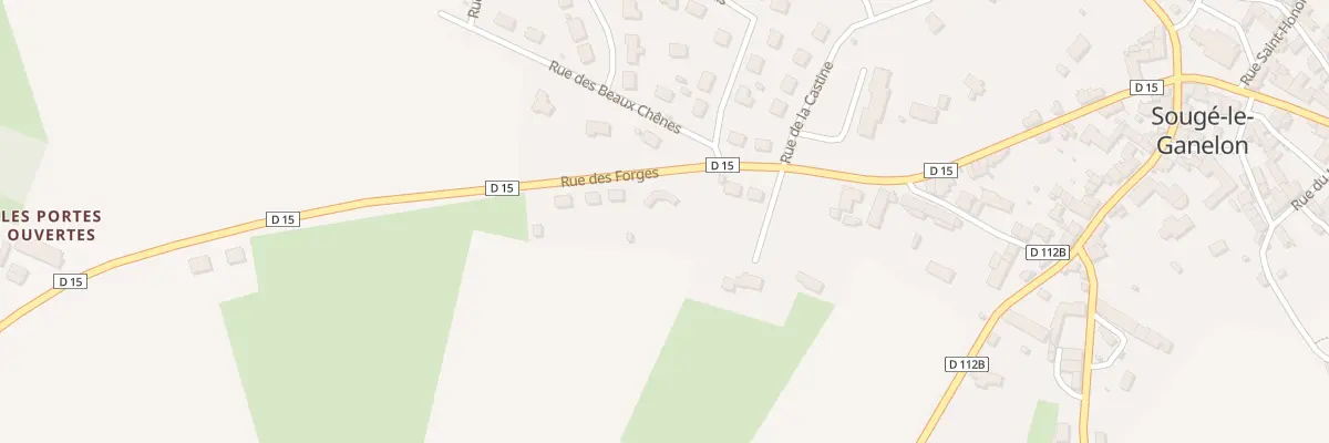 Plan du 23 Rue des Forges à Sougé-le-Ganelon