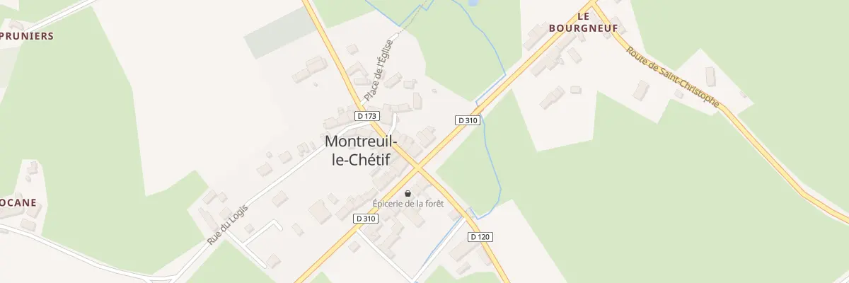 Plan du 4 Rte de Roche Brune à Montreuil-le-Chétif