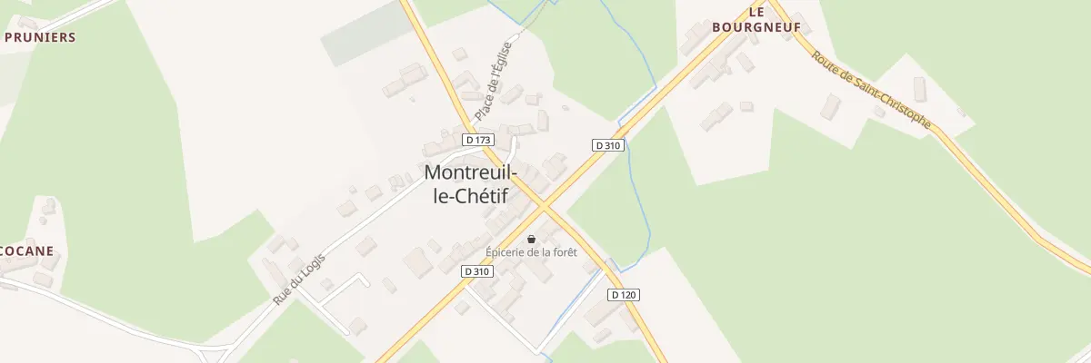 Plan du 6 Rte de Roche Brune à Montreuil-le-Chétif