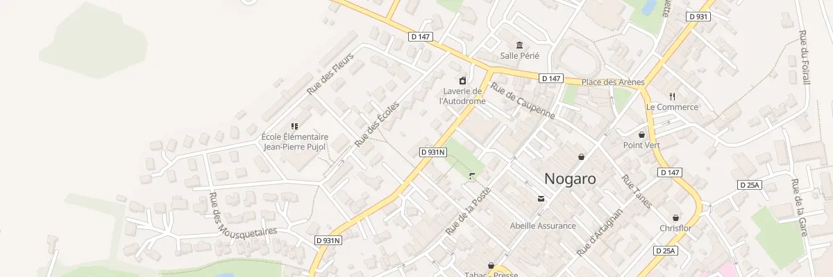 Plan du 10 Rue des Fossés à Nogaro