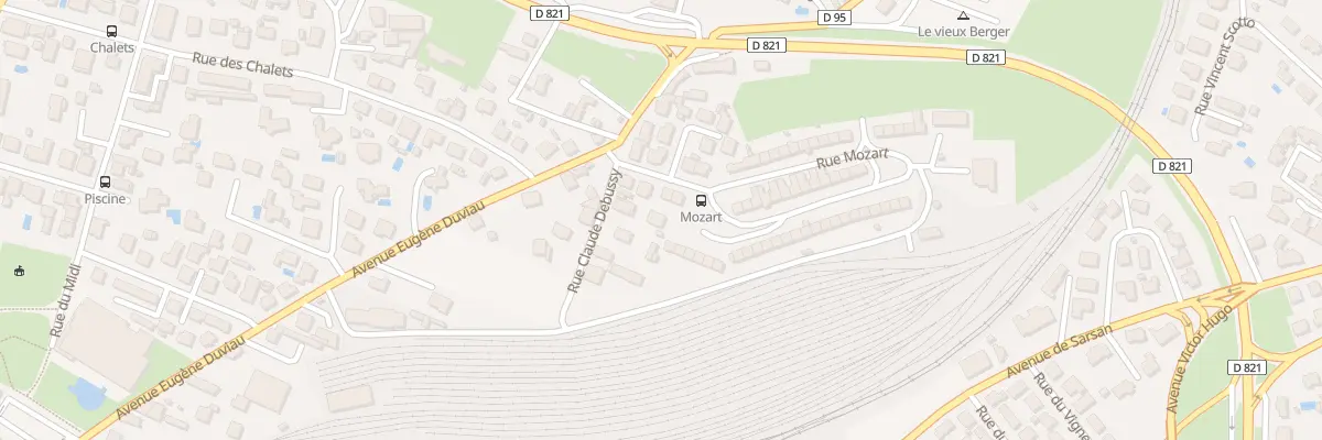 Plan du 89 Rue Mozart à Lourdes