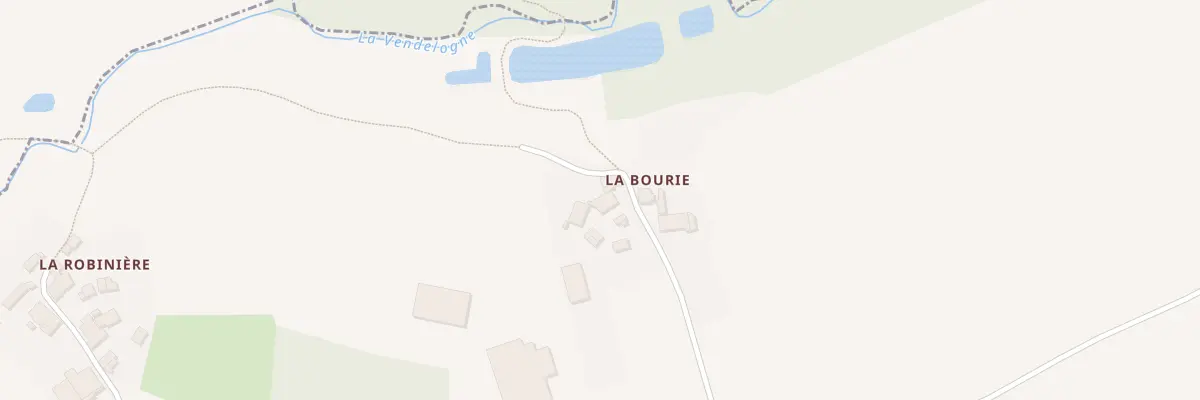 Plan du 2 La Bourie à Chalandray