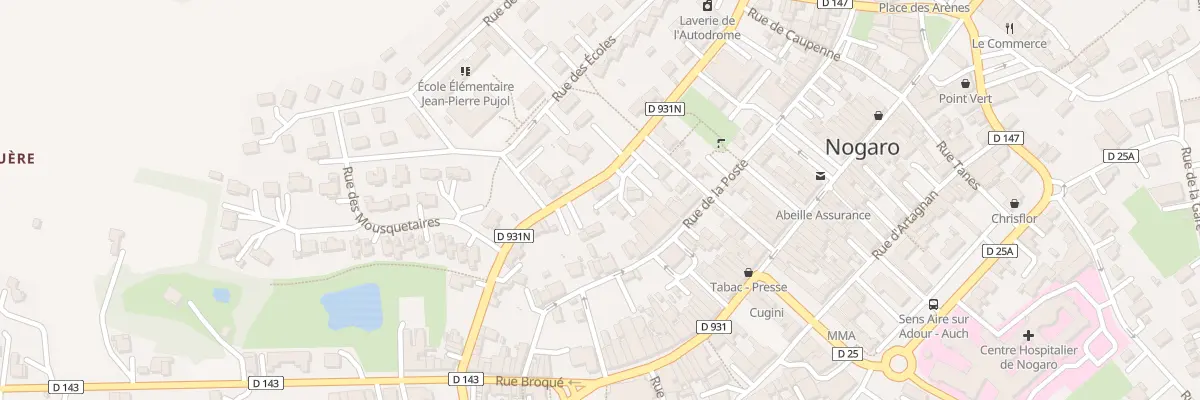 Plan du 9 Rue des Fossés à Nogaro