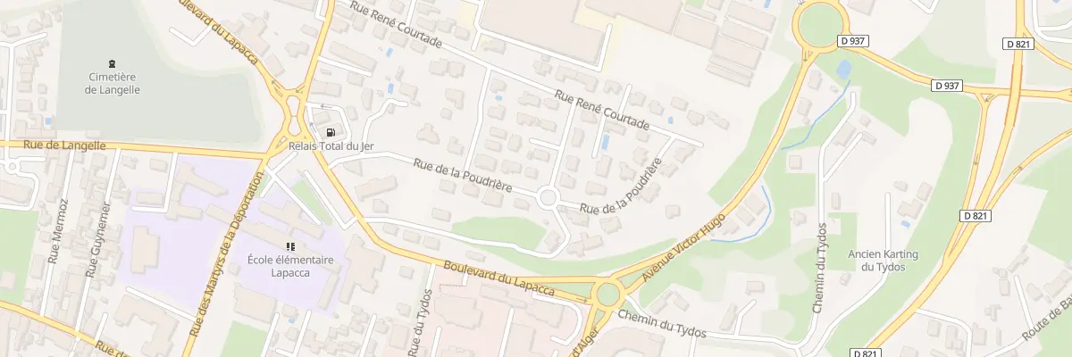 Plan du 12 Rue de la Poudrière à Lourdes