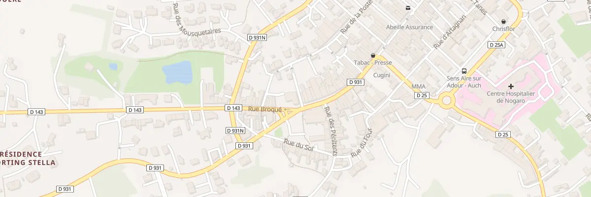 Plan du 5492 Rue Broqué à Nogaro