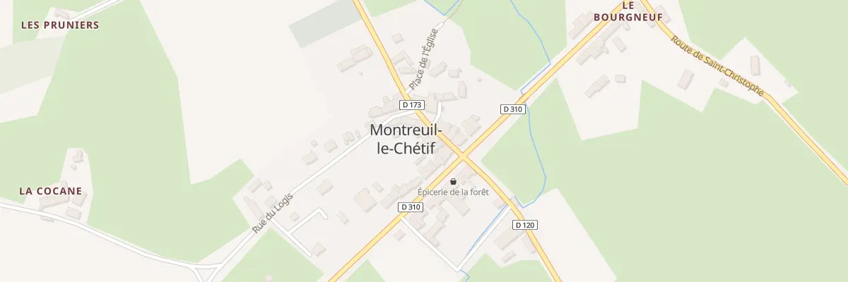 Plan du 6 Rte de la Forge de l’Aune à Montreuil-le-Chétif