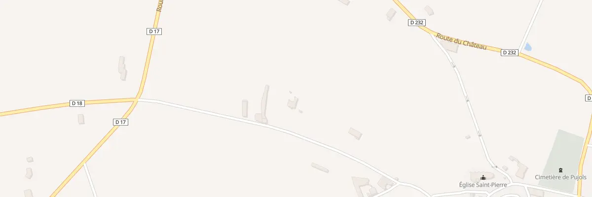 Plan du 18 Lacoste à Pujols