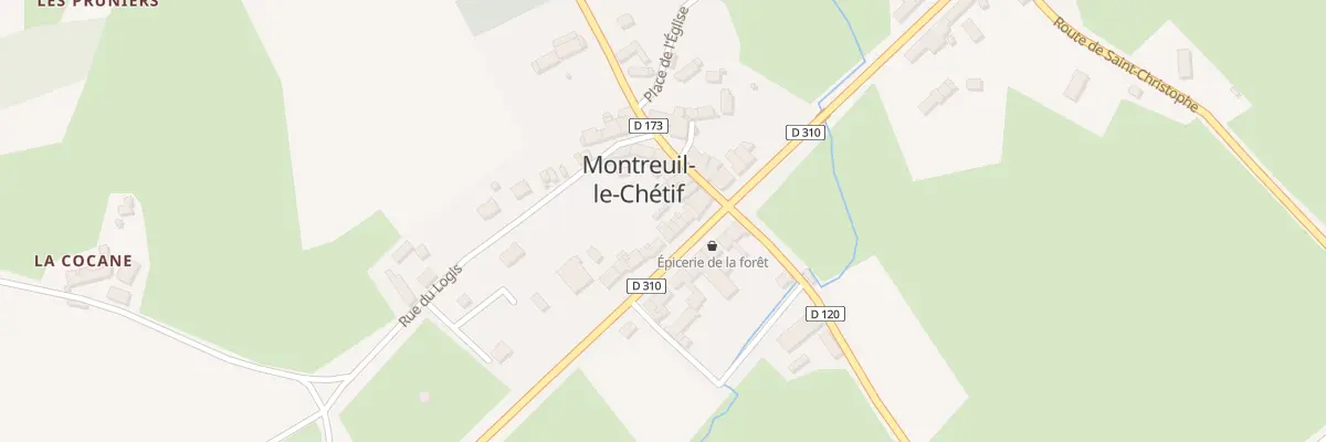 Plan du 10 Rte de Roche Brune à Montreuil-le-Chétif