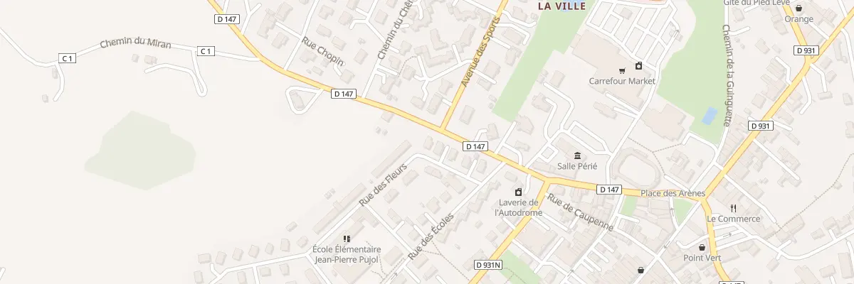 Plan du 8 Rue des Fleurs à Nogaro