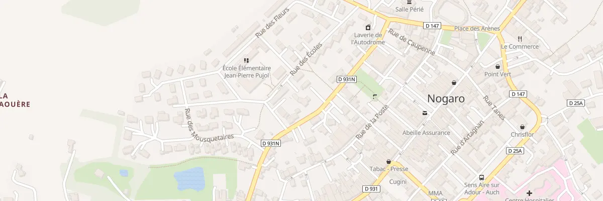 Plan du 14 Rue des Fossés à Nogaro