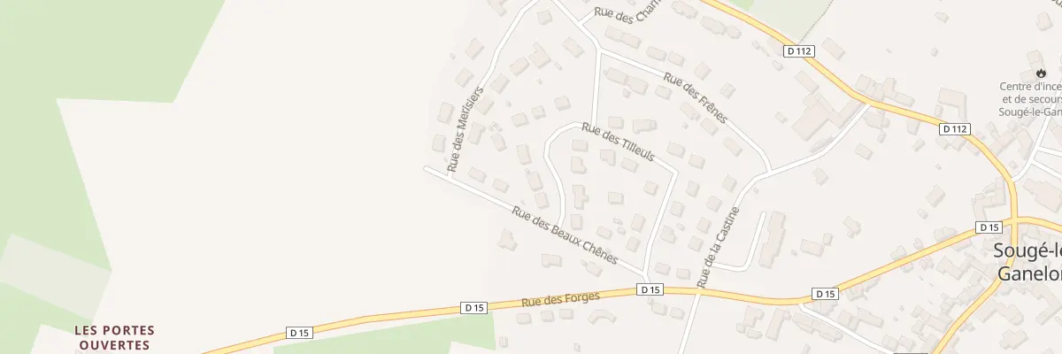 Plan du 28 Rue des Tilleuls à Sougé-le-Ganelon