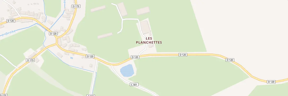 Plan du 1 Les Planchettes à Douillet