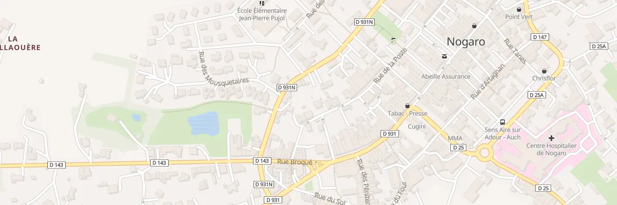 Plan du 42 Rue de la Poste à Nogaro