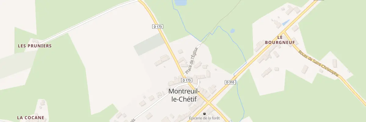 Plan du 7 Rte de la Forge de l’Aune à Montreuil-le-Chétif