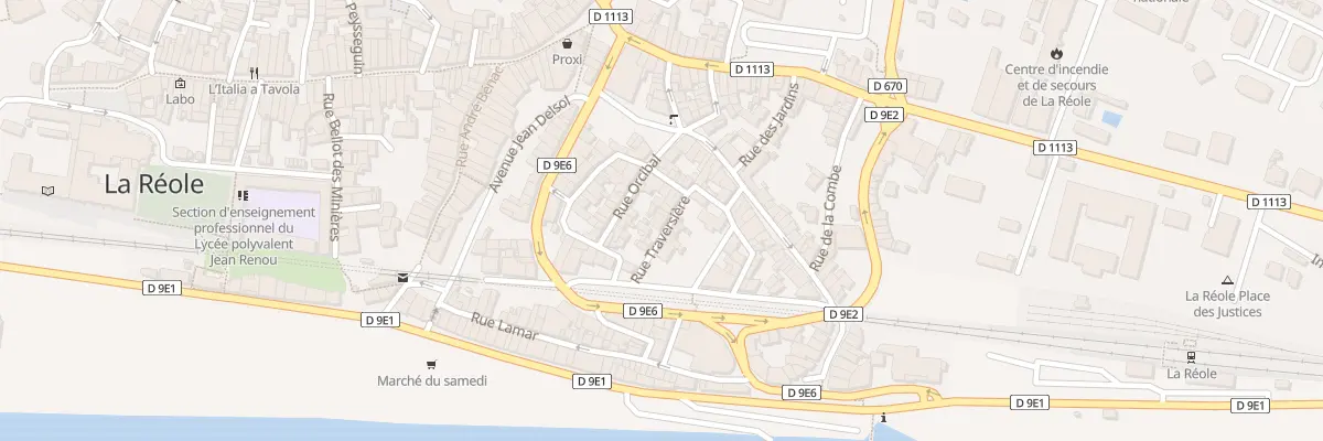 Plan du 10 Rue Traversière à La Réole