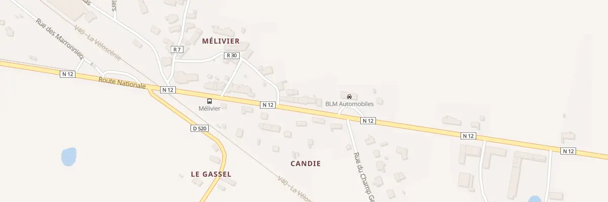 Plan du 308 Melivier à Saint-Denis-sur-Sarthon