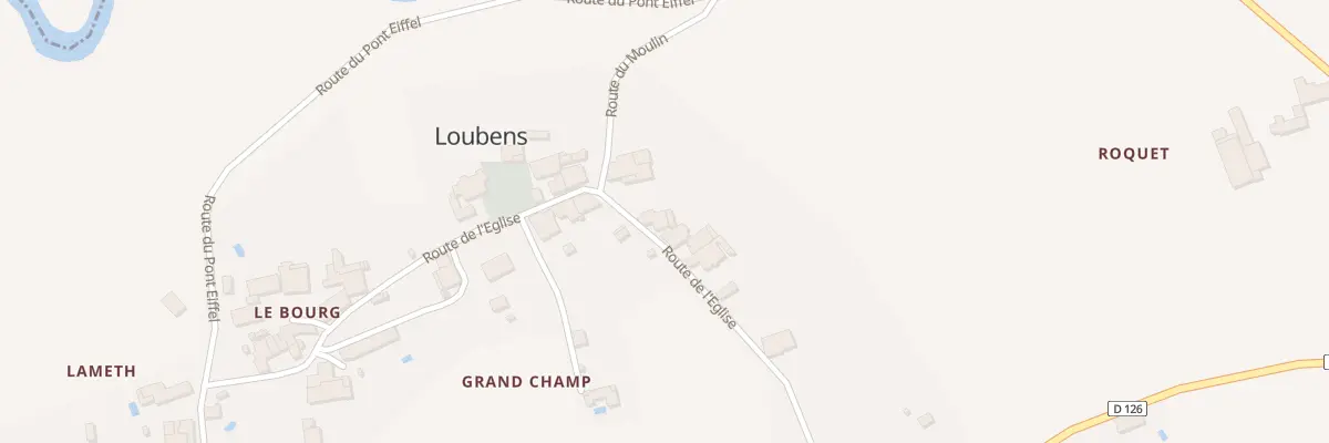 Plan du 8 Le Bourg à Loubens