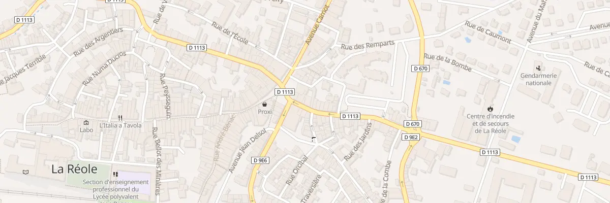 Plan du 8 Rue du Général Leclerc à La Réole