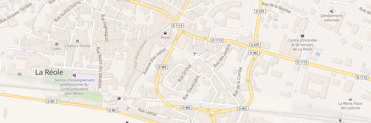 Plan du 16 Rue Descombes à La Réole