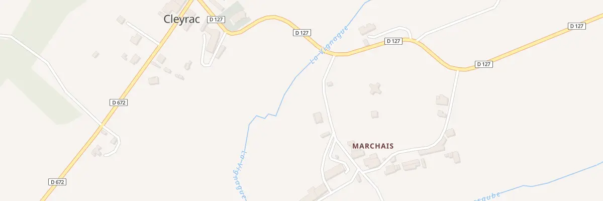Plan du 3 Marchais à Cleyrac