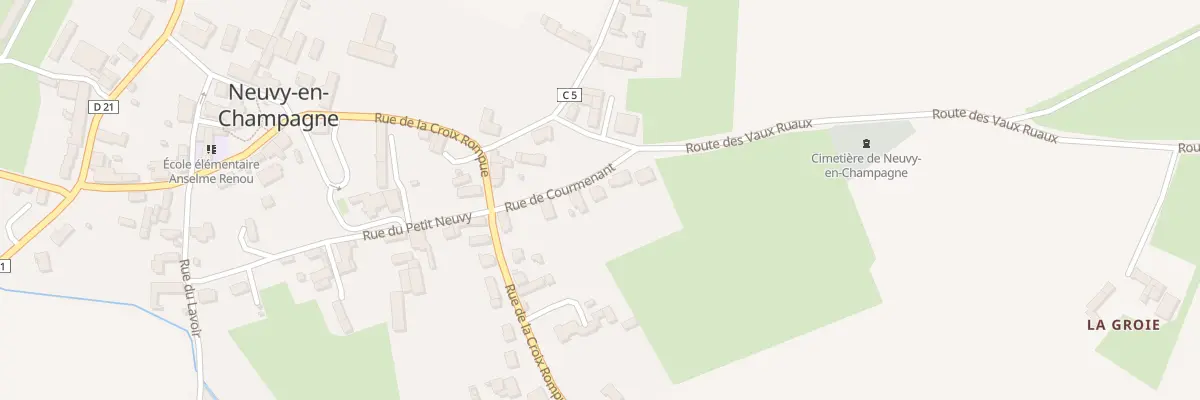 Plan du 6 Rue de Courmenant à Bernay-Neuvy-en-Champagne