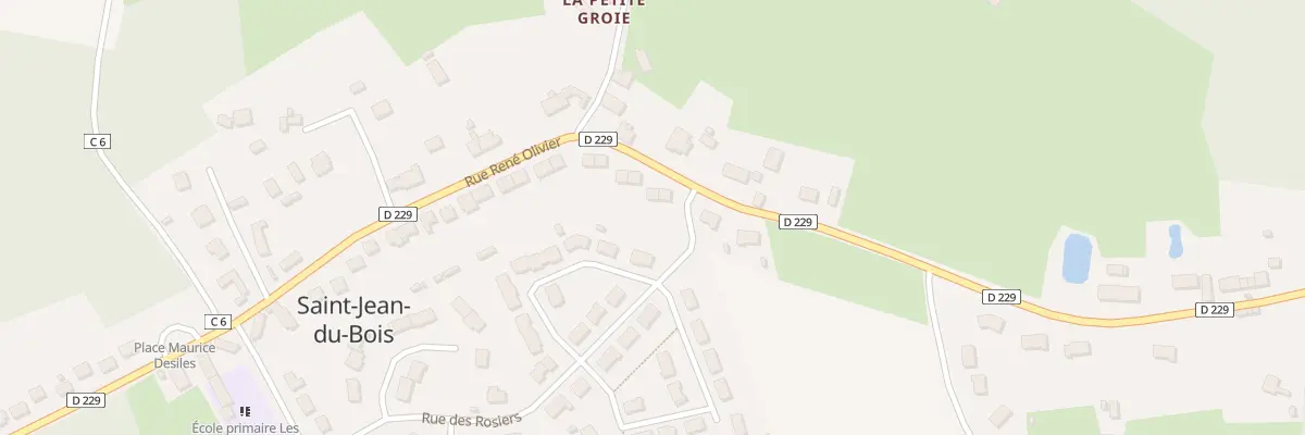 Plan du 19 Rue René Olivier à Saint-Jean-du-Bois