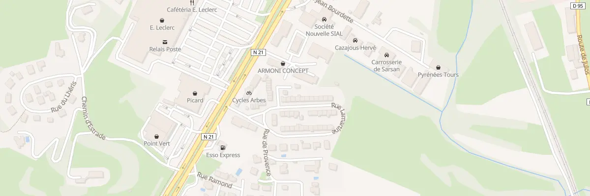 Plan du 24 Rue Lamartine à Lourdes