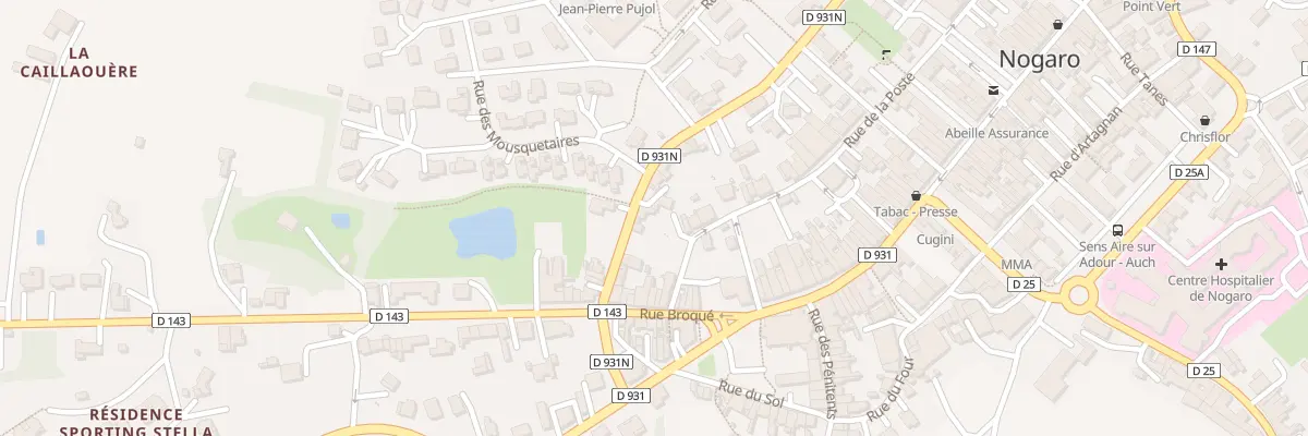 Plan du 21 Rue des Fossés à Nogaro