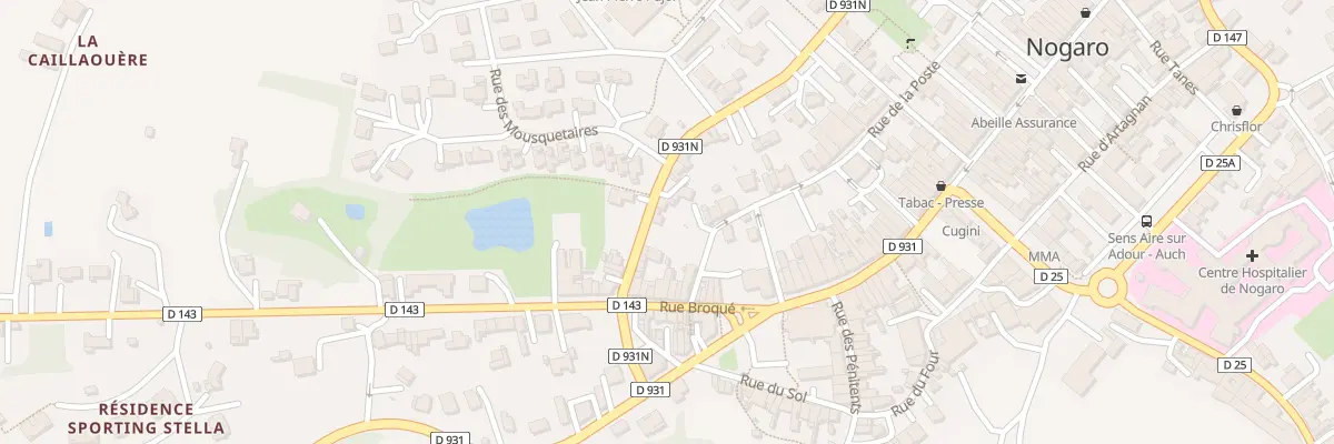 Plan du 23 Rue des Fossés à Nogaro