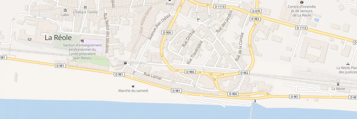 Plan du 6 Rue du Docteur Rougier à La Réole