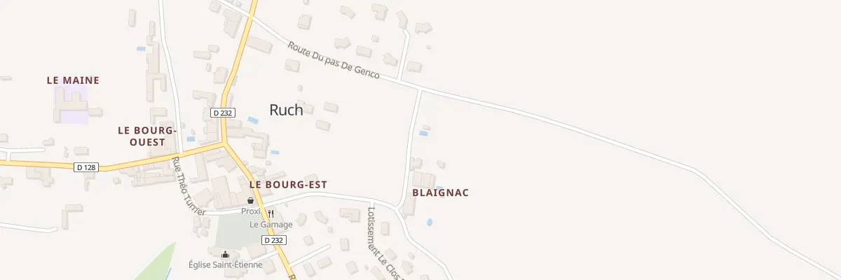 Plan du 4 Blaignac à Ruch