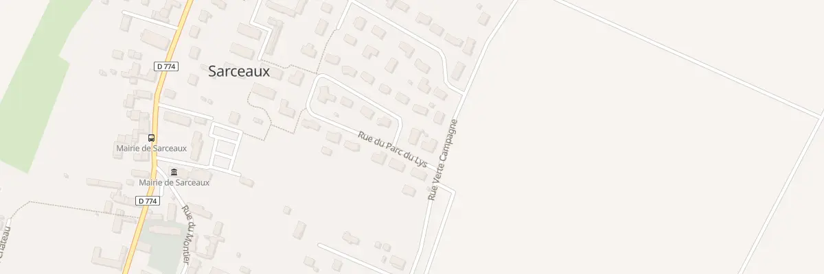 Plan du 2 Rue du Parc du Lys à Sarceaux