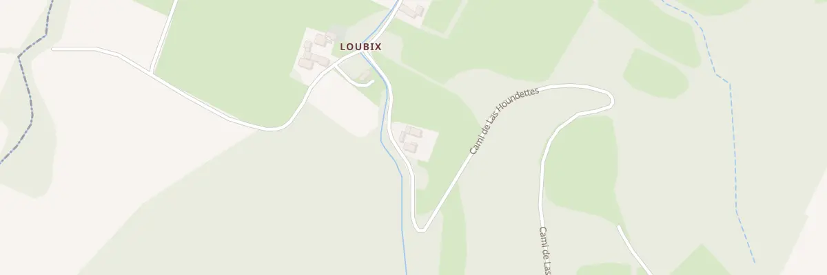 Plan du 1000 Cami de Las Houndettes à Castéra-Loubix