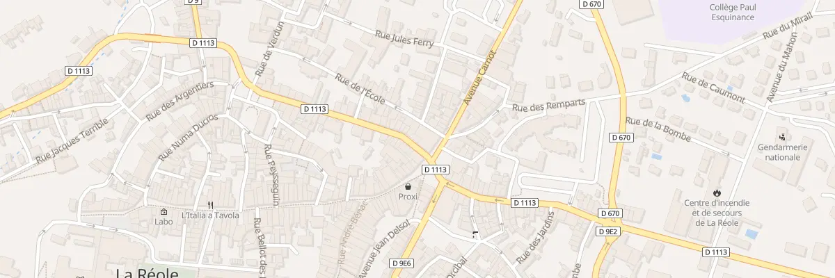 Plan du 7 Rue Gambetta à La Réole