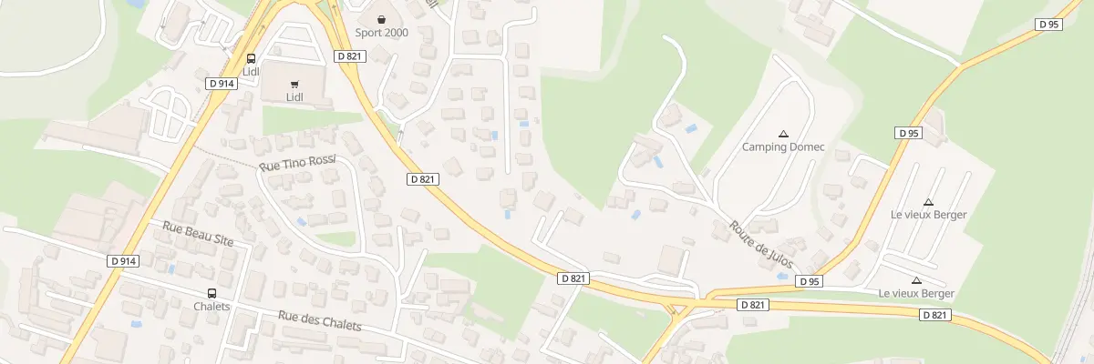 Plan du 50A Bd du Centenaire à Lourdes