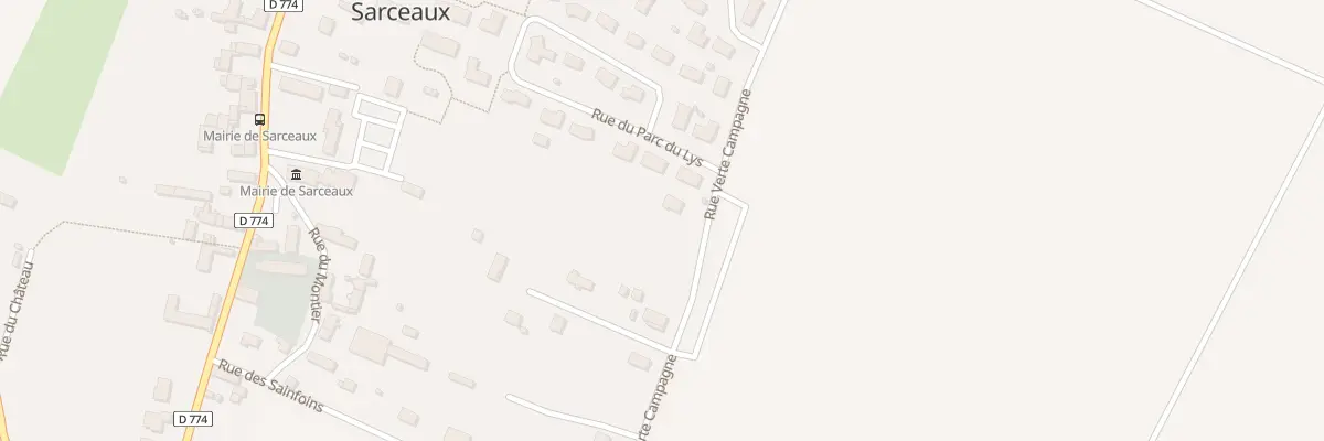 Plan du 8 Rue Verte Campagne à Sarceaux