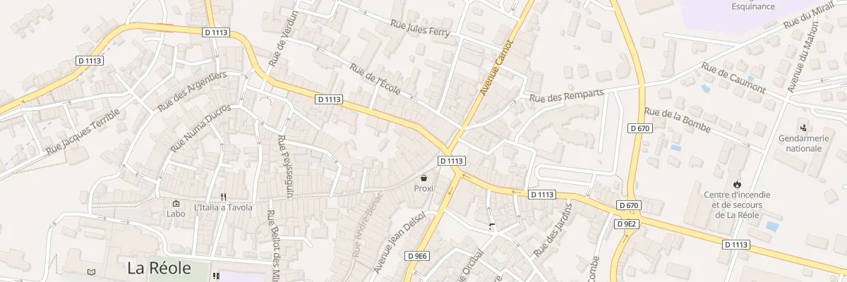 Plan du 8 Rue Gambetta à La Réole