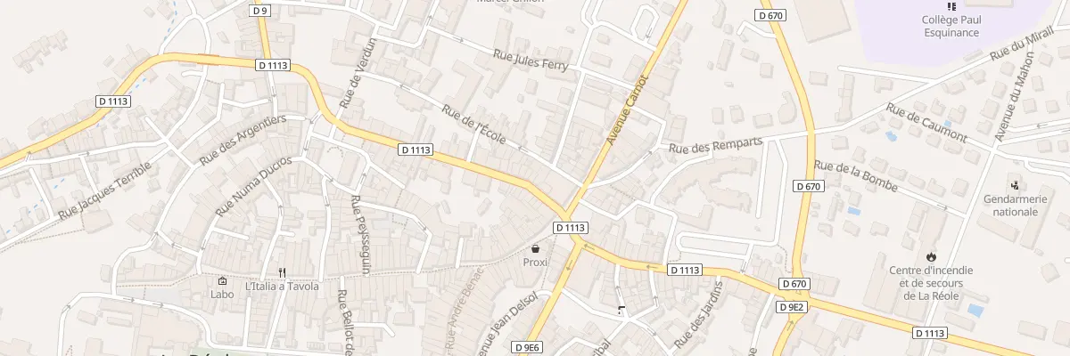 Plan du 8 Rue de l’École à La Réole