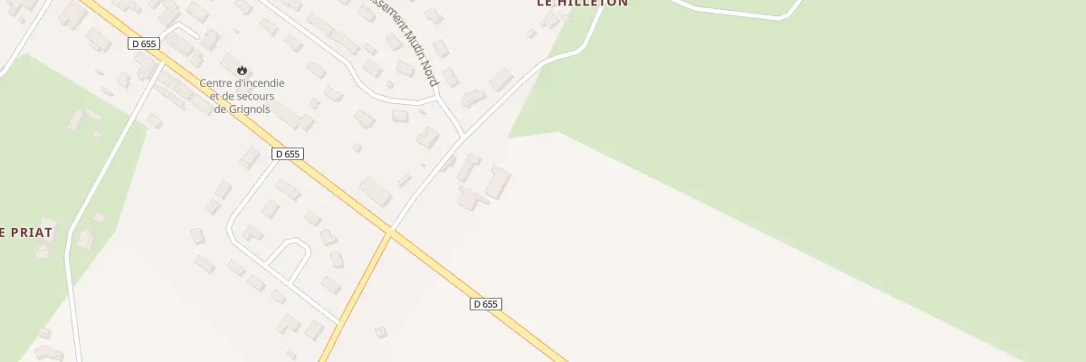 Plan du 9001F Mutin-Est à Grignols