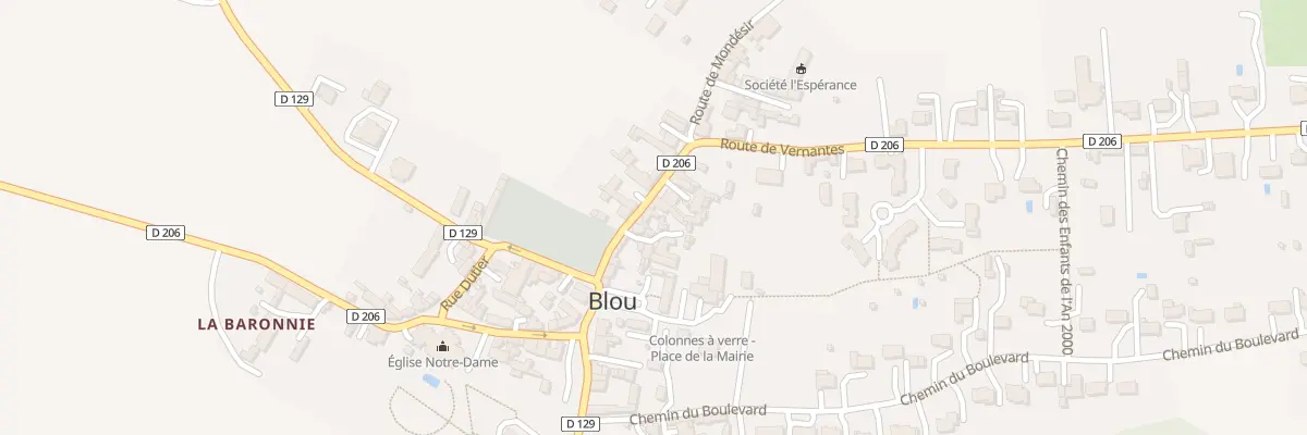 Plan du 14 Rue Centrale à Blou